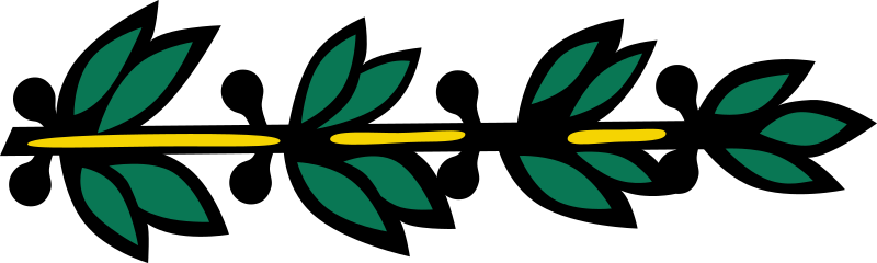 Green Leaf with Border - Openclipart