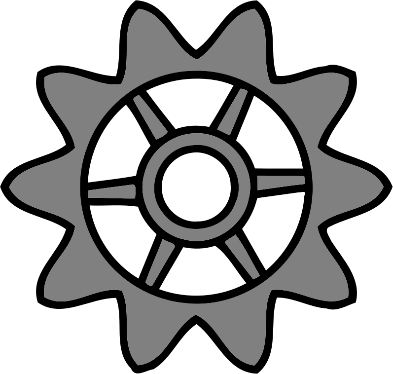 10-tooth gear with trapezium holes