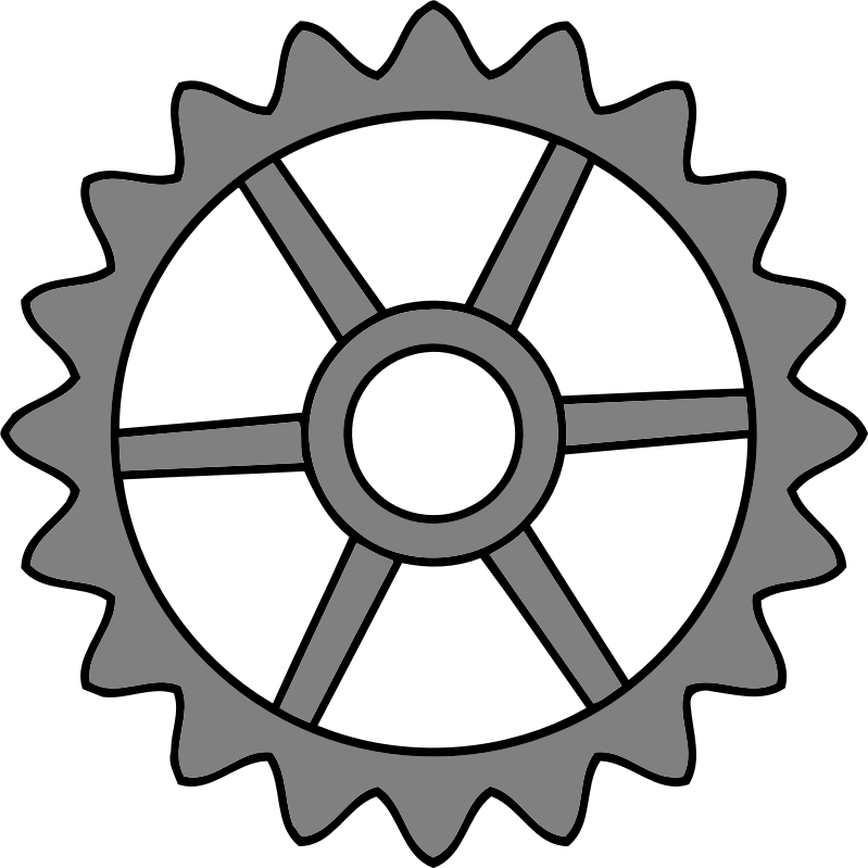 20-tooth gear with trapezium holes