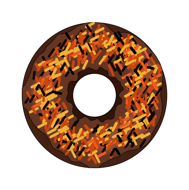 Fall or Halloween Donut