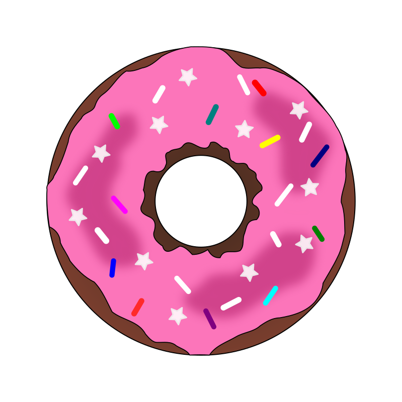 Stars and Sprinkles Donut