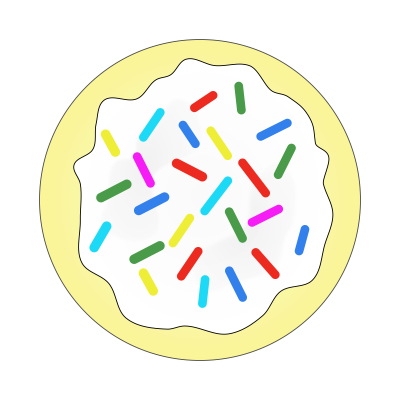 Rainbow Sprinkles Sugar Cookie