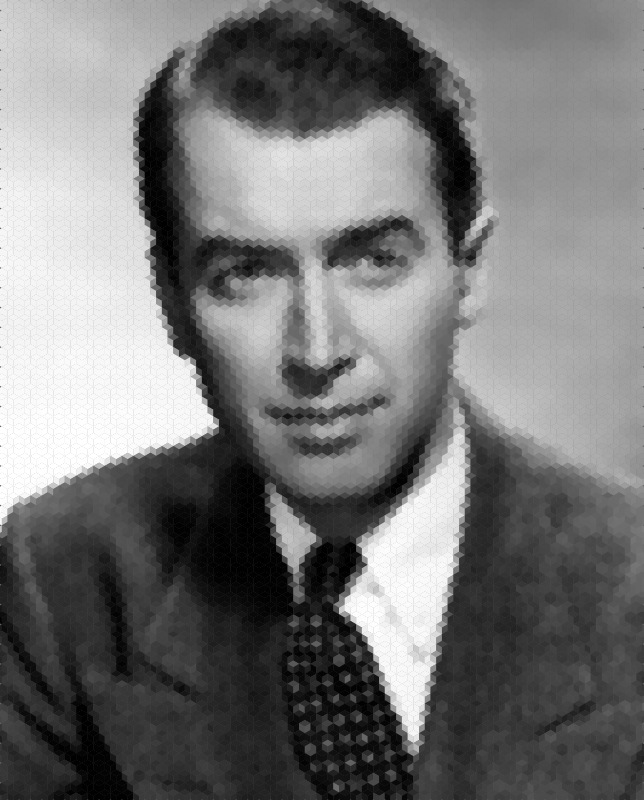 James Stewart Mosaic Portrait