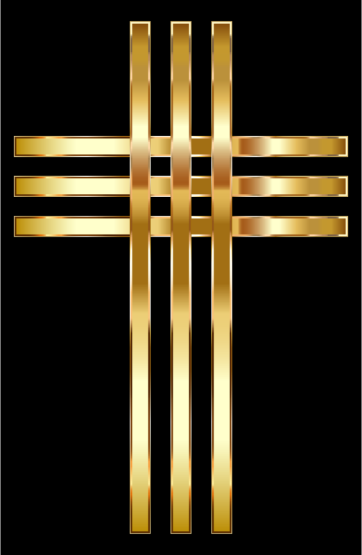 Stylized Golden Cross