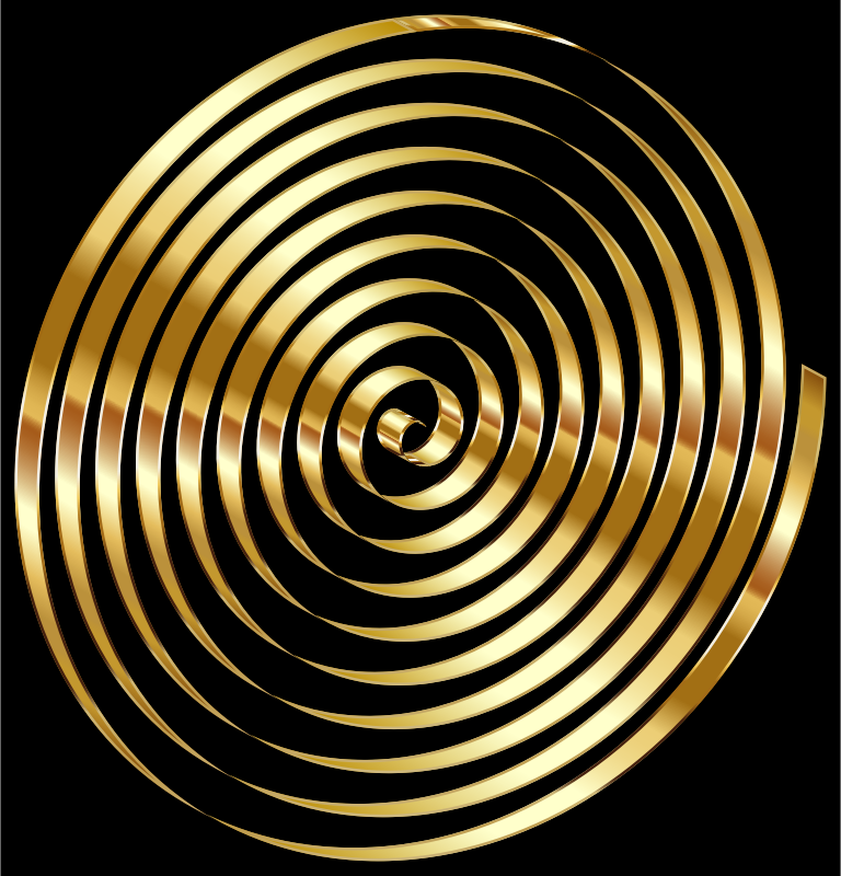 Gold 3D Spiral Variation 2