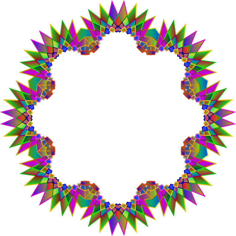 Prismatic MultiPoint Star Frame 3