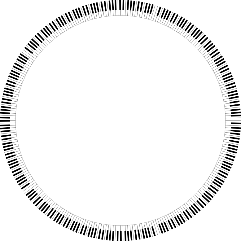 Piano Keys Circle