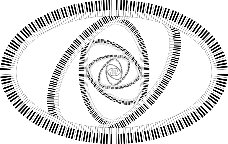 Piano Keys Ellipse Vortex