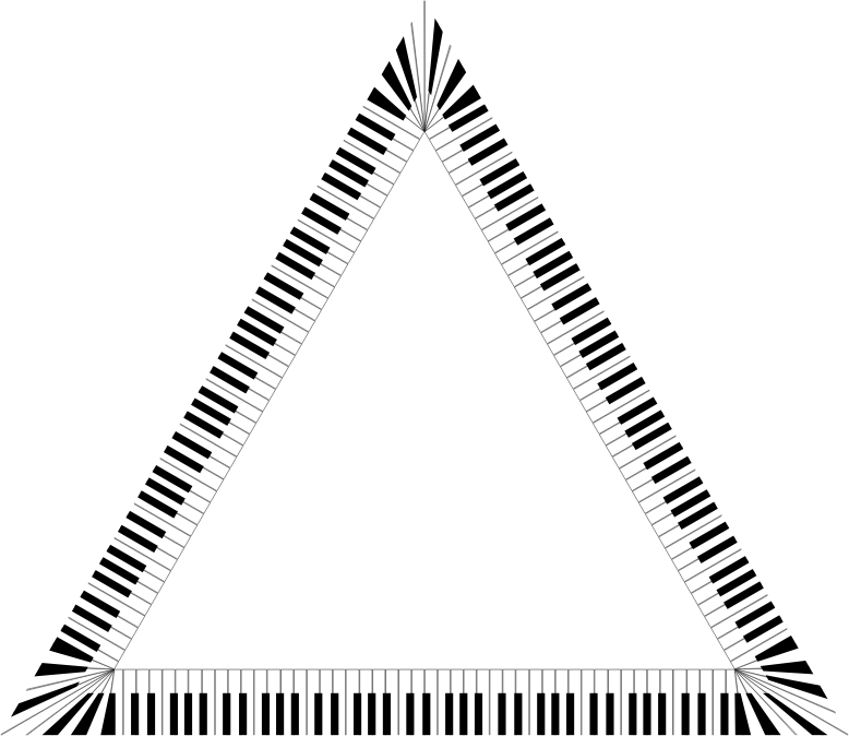 Piano Keys Triangle