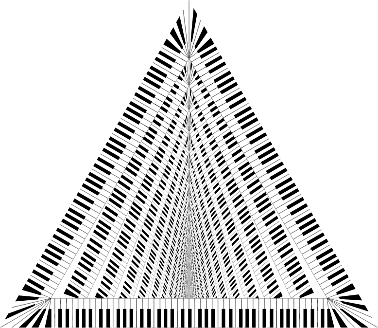 Piano Keys Triangle Vortex