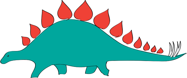 Rubber Stegosaurus toy