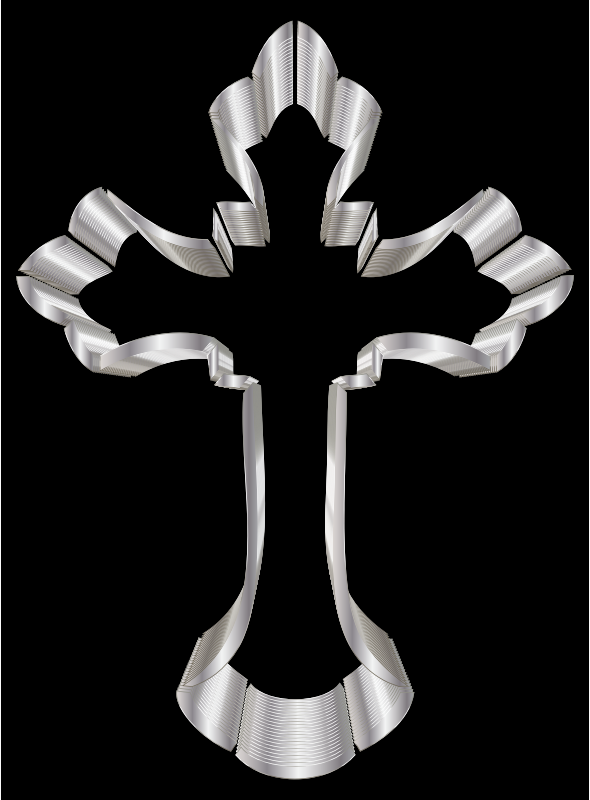 Silver Ornate Cross