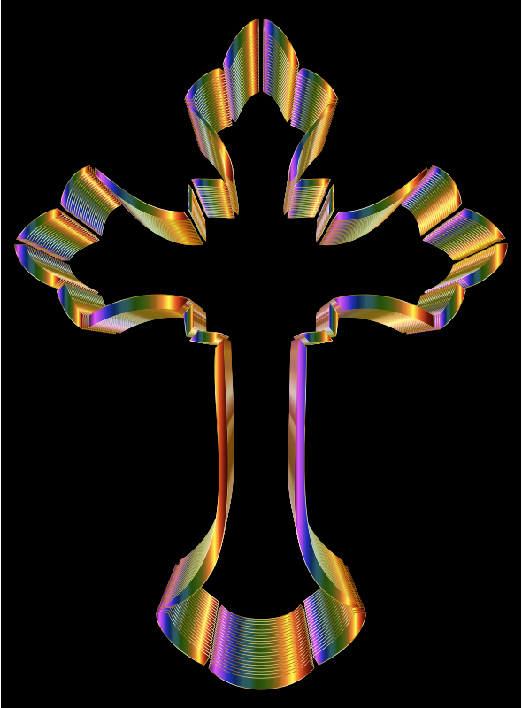 Prismatic Ornate Cross