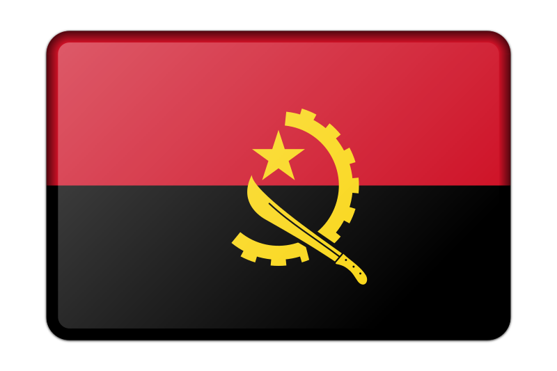 Angola flag (bevelled)