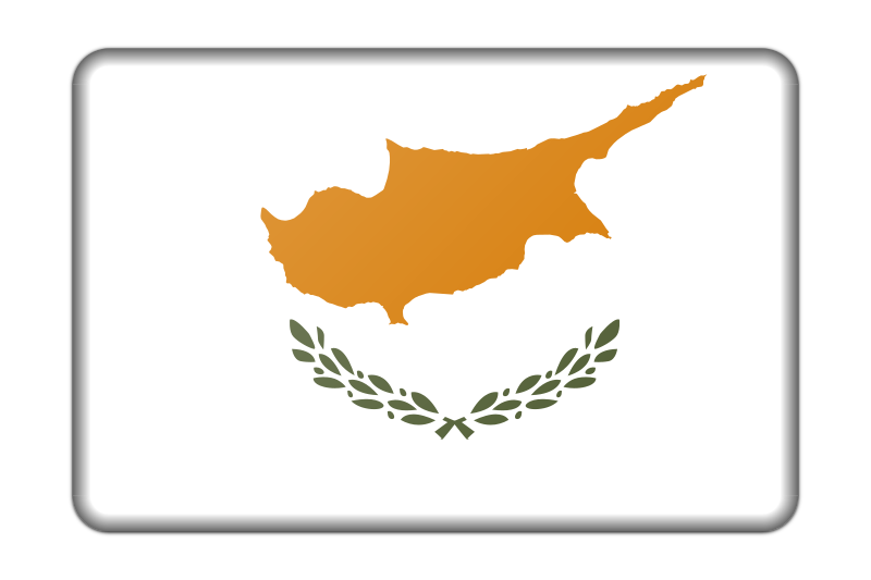 Cyprus flag (bevelled)