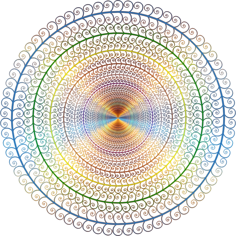 Prismatic Spiral Tree Circle 2 No Background