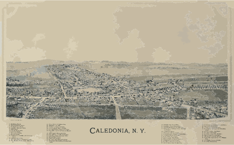 Caledonia, New York aerial2