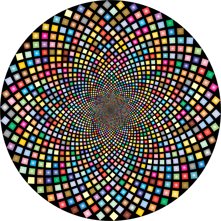 Hypnotic Checkerboard Vortex 5