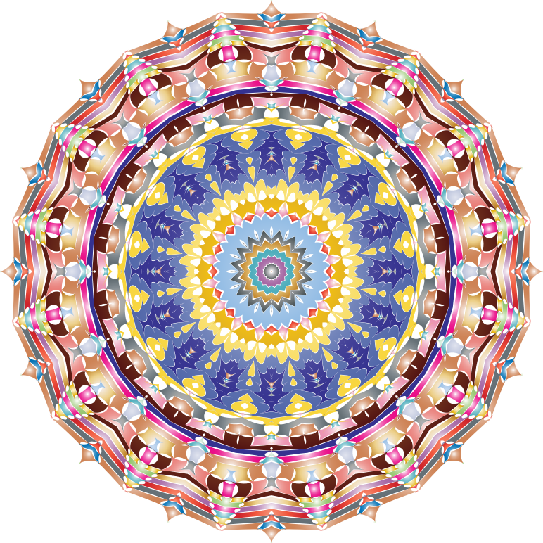 Kaleidoscopic Mandala 3 No Backgorund