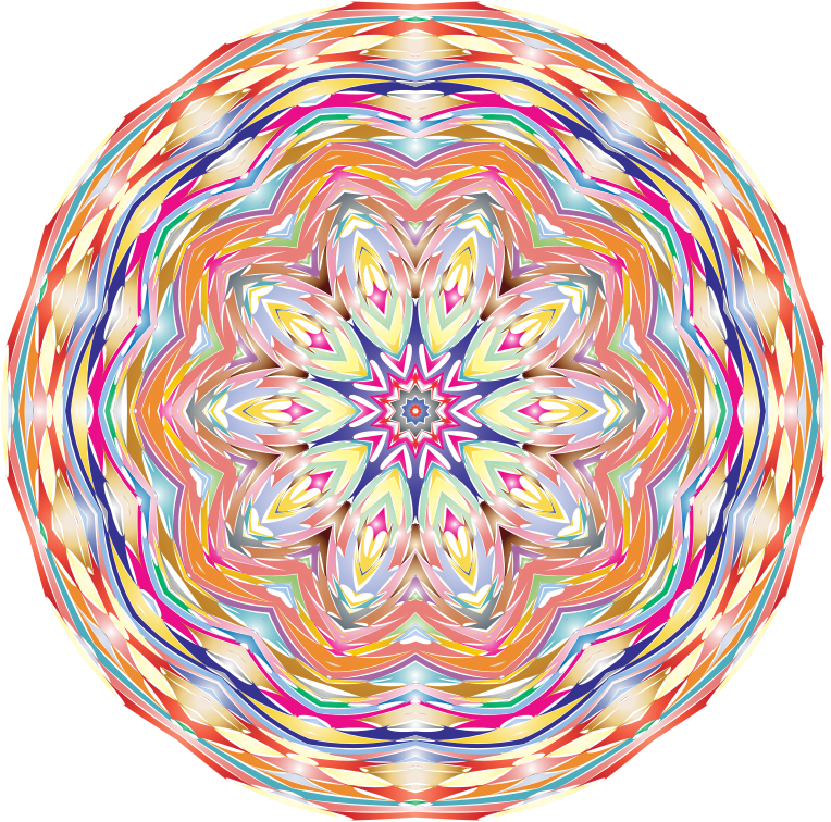 Kaleidoscopic Mandala 6 No Backgorund