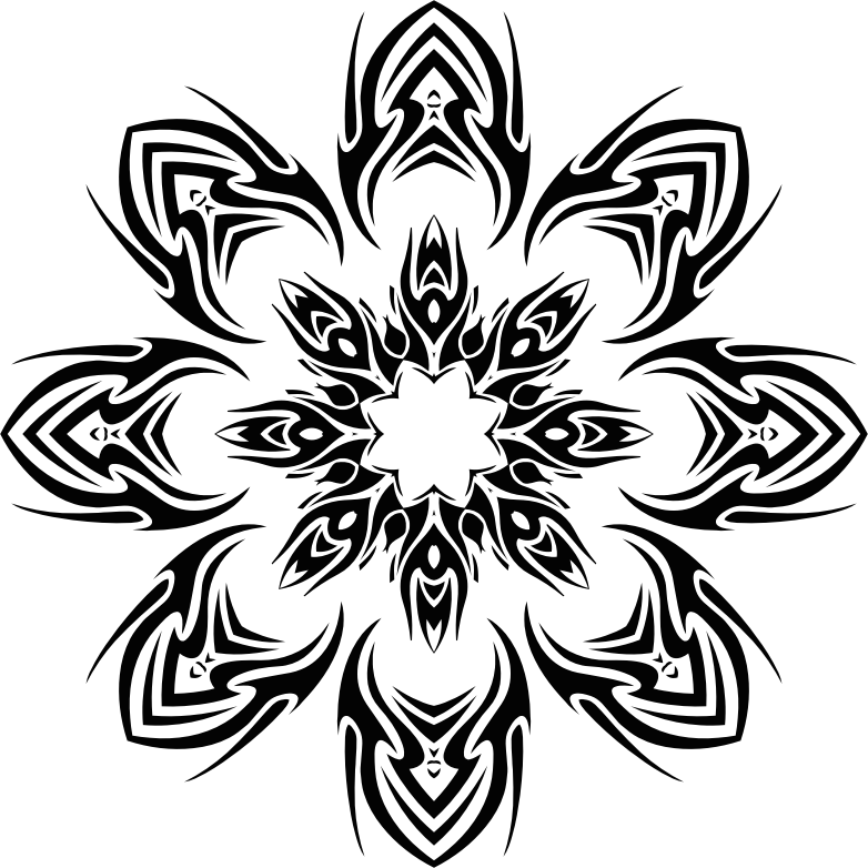 Tribal Flower 2 - Openclipart