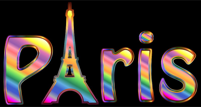 Prismatic Paris Typography