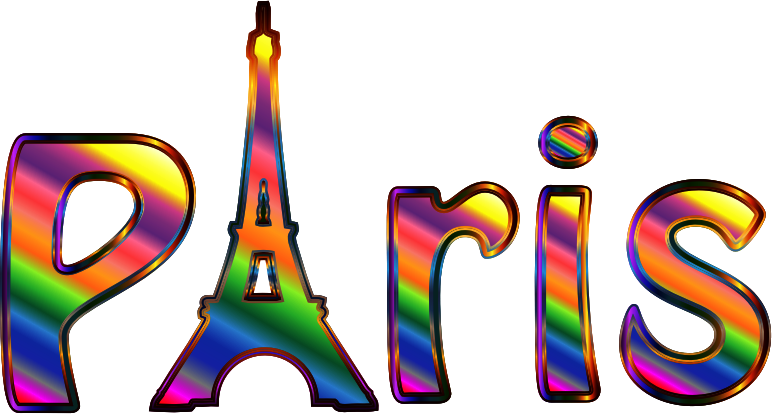 Prismatic Paris Typography Enhanced