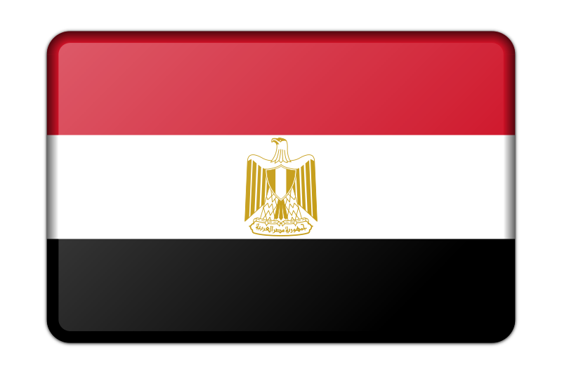 Egypt flag (bevelled)