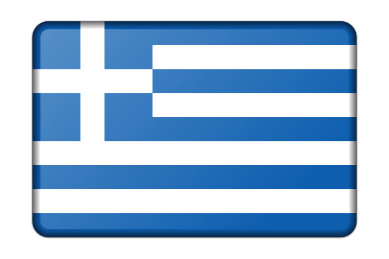 Greece flag (bevelled)