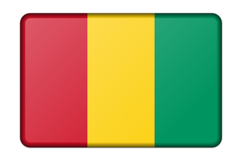 Guinea flag (bevelled)