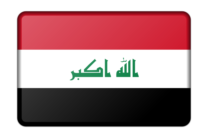 Iraq flag (bevelled)