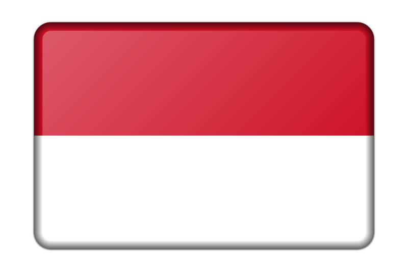 Indonesia flag (bevelled)