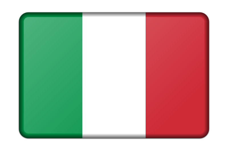 Italy flag (bevelled)