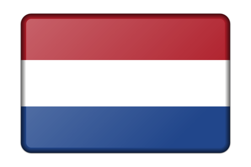 Netherlands flag (bevelled)