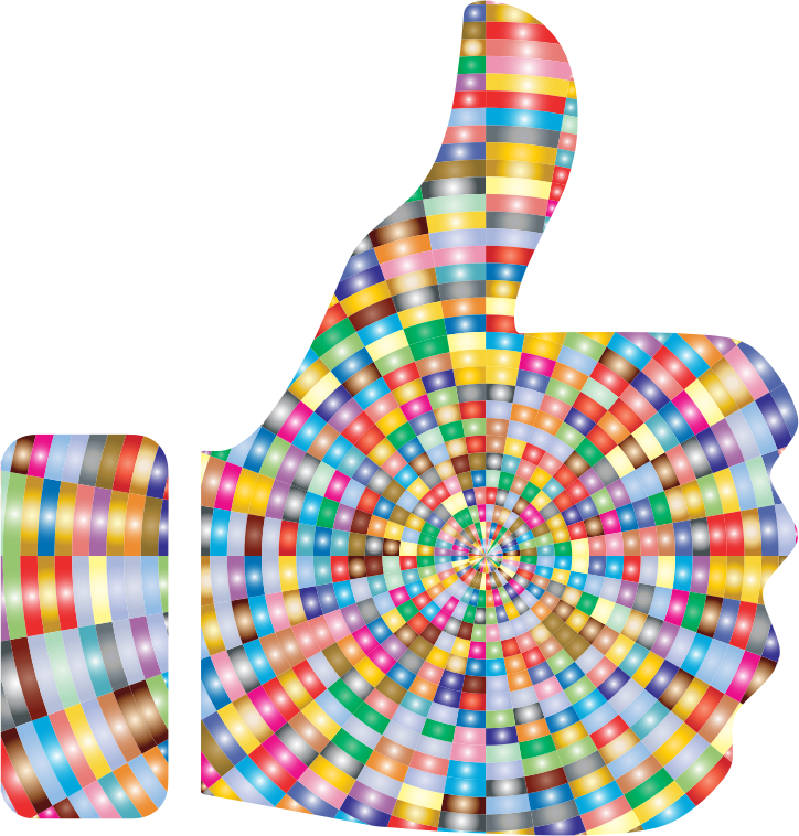 Prismatic Radial Thumbs Up 3