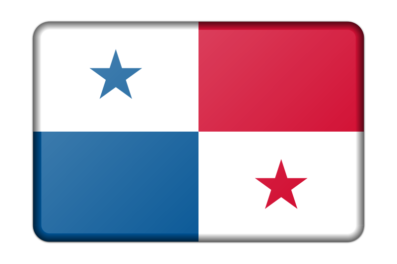 Panama flag (bevelled)