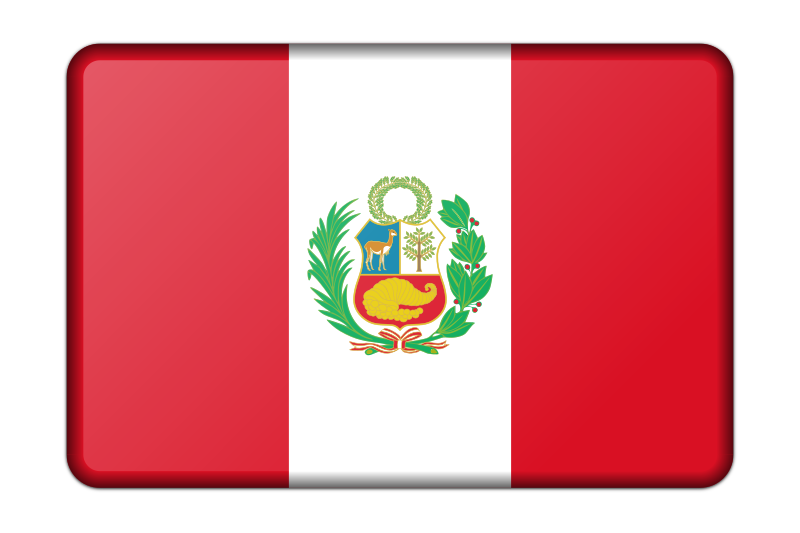 Peru flag (bevelled)