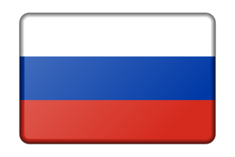 Russia flag (bevelled)