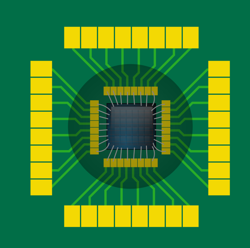 Chip on Board with transparent epoxy