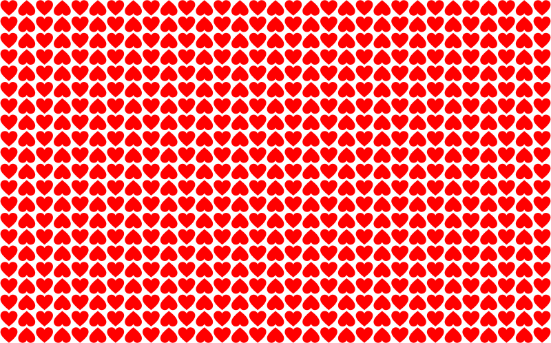 Alternating Hearts Pattern Background