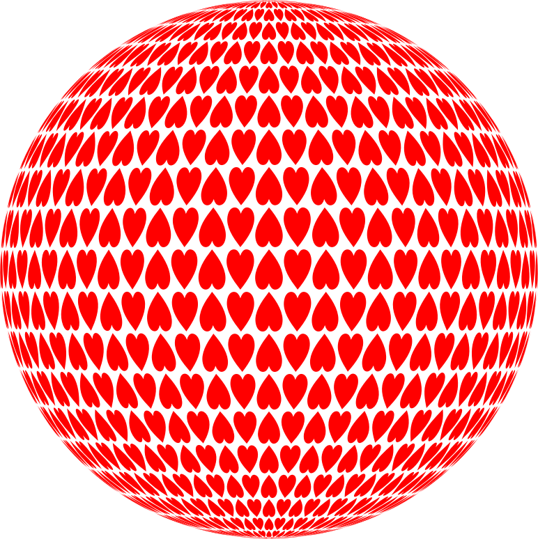 Alternating Hearts Sphere