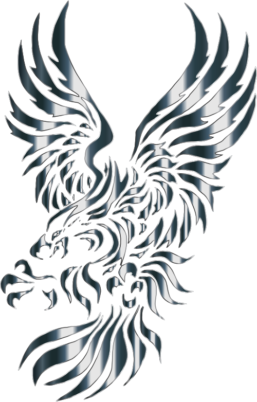 Chromatic Tribal Eagle 2 6 No Background - Openclipart