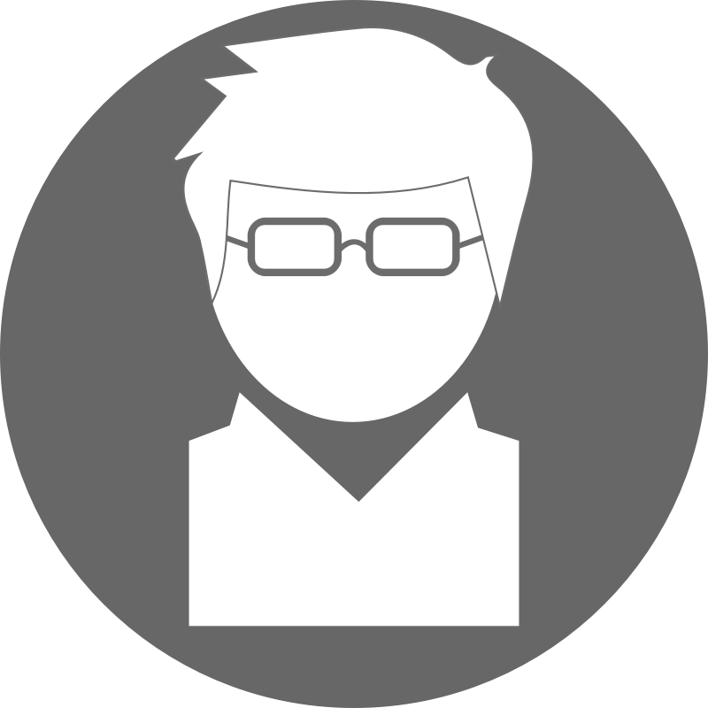 Icon Engineer White On Grey Openclipart