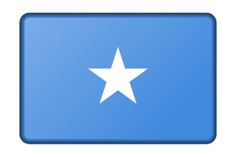Somalia flag (bevelled)