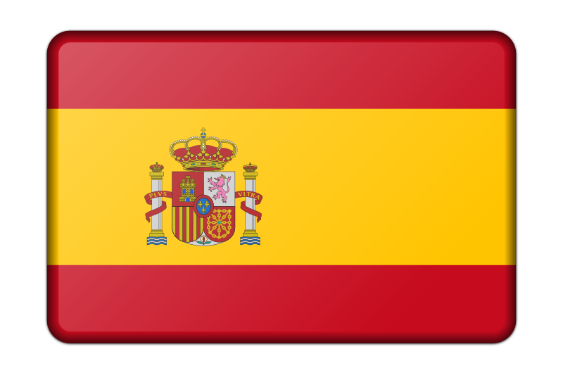 Spain flag (bevelled)