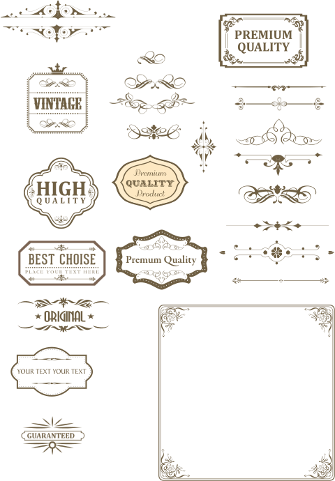 Vintage text box and dividers