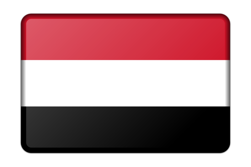 Yemen flag (bevelled)