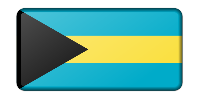 Bahamas flag (bevelled)