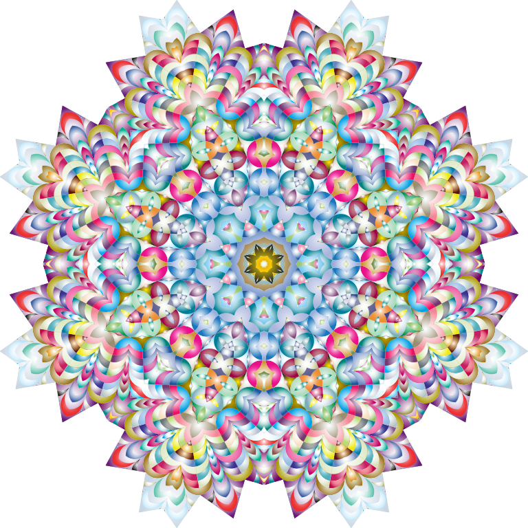 Prismatic Hypnotic Mandala 3