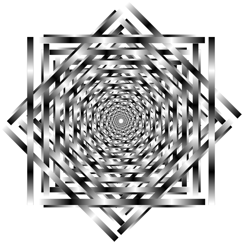 Interlocking Optical Illusion Vortex